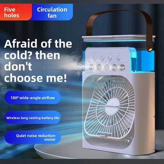 USB Five-Hole Spray Humidification Fan