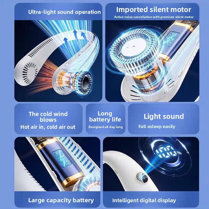 Rechargeable Bladeless Neck Fan