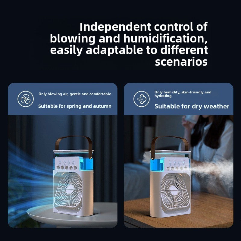 USB Five-Hole Spray Humidification Fan