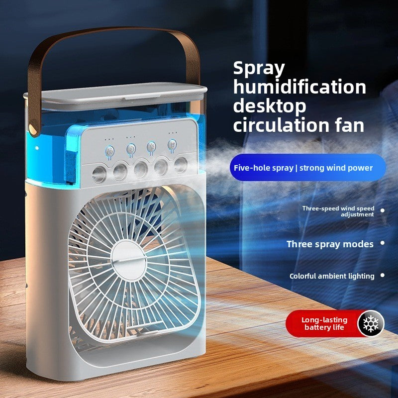 USB Five-Hole Spray Humidification Fan